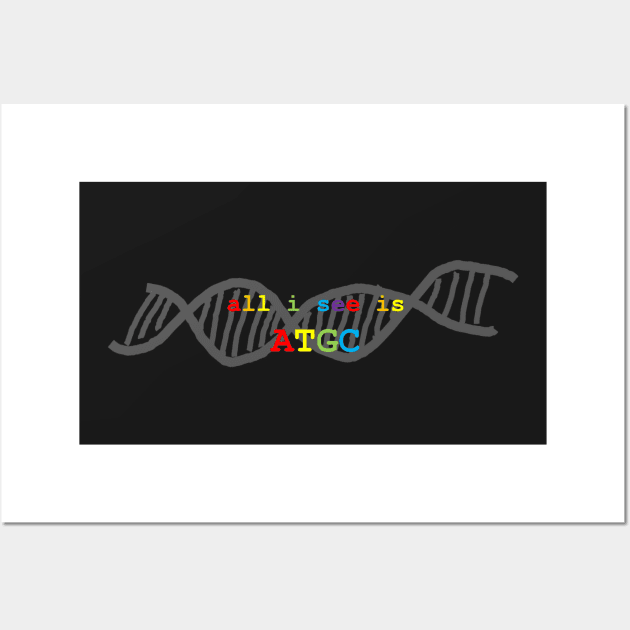 All I see... Pride Science Equality DNA Wall Art by MoPaws